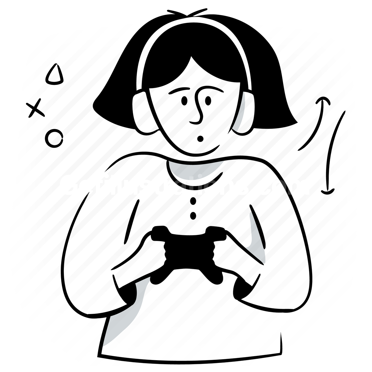 gaming, video game, woman, people, controller, device, headphone, headset